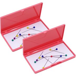 2pcs Bobby Pin Holder Magnetic Needle Storage Case, Bobby Pin Holder Rectangle Magnetic Needle Keeper Cross Stitch Sewing Knitting Pin Holder Case Organizer Container Tool