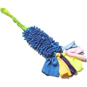 Nana Petit Dog Rope Toy for Tug of War Duty Interactive Chew Toy with Squeaker for Large & Small Dogs | Tough Flirt Pole for Agility Training & Teeth Cleaning | Indoor/Outdoor Pull Toy（Blue）