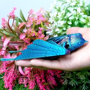 3D Printed Swallow Model,Flexible Realistic Articulated Bird Fidget Toys,Mystery Figurines Gifts for Easter,Executive Desk Funny Décor and Festival Collectible,Easter Basket Stuffers (BRY)