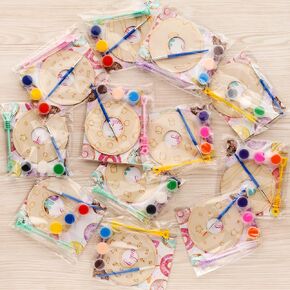 FAVORS DONUT - 12 PCS Supplies Donut Birthday Party Supplies - اثنان من الفقاعات الحلوة والطلاء الحرف - Dessert Donut Decortations Goodie Pags Gafts for Kids Girls Boys Toddler