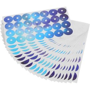 NUOBESTY 5Bags Self Adhesive Loose Leaf Hole Reinforcement Stickers Paper Hole Repair Labels for Binders Notebooks and Various Paper Products for Home Office