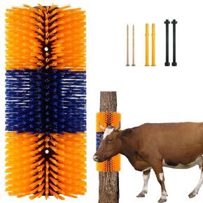 Livestock Scratching Brush - Goat Brushes for Grooming - Pig Cow Brush for Scratching - Cattle Sheep Scratcher Horse Scratching Post