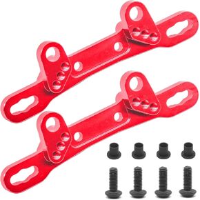 Aluminum Alloy Front & Rear Shock Towers for Tamiya TT02 1/10 RC Car – Precision CNC Machined RC Car Shock Mount, TT02 Alloy Shock Absorber Plate Lightweight & Durable Upgrade Parts
