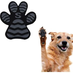 Dog Paw Protector Toe Grips for Senior Dogs Anti Slip Dog Paw Pads for Hot Pavement Whole Paws Pads for Dogs Traction Dog Boots & paw Protectors Stickers for Dogs feet (Black, XXL) 24pcs