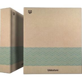 | Recycled Kraft Ring Binder | A4 | Blue | 4 Mixed Rings 40 mm | Uninature Concept | FSC Certified