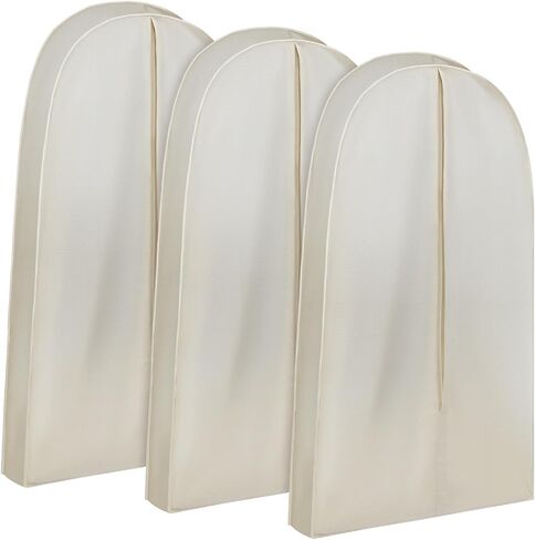 42 Inch Acid Free Cotton Muslin Suit Garment Bag Long Dress Suit Storage Box Closet Organizer for Suits, Coats, Travel Bag in Saudi Arabia