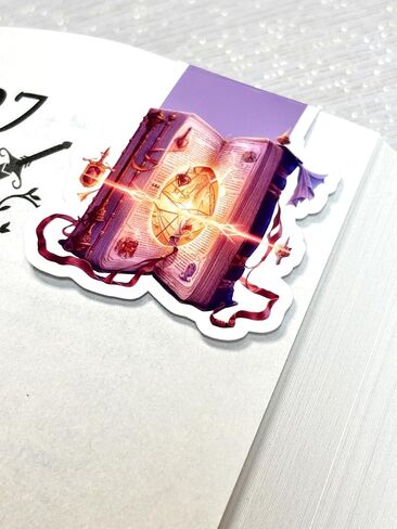 يخلق إشارة مرجعية مغناطيسية لقراءة مخططات المجلات Scrapbooking Office لوازم مكتب لطيف ومضحك للديدان الكتب غير اللامعة المصنوعة يدويًا مزدوج الوجهين (رفيق القراءة) in Kuwait