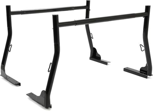 KUAFU Truck Ladder Rack Universal Adjustable Pick-Up Truck Bed Two-Bar Cargo Rack 1,000 lbs Capacity for Lumber, Ladder, Kayak in Saudi Arabia