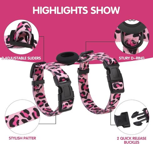 تسخير Cat Bingpet و Leash مجموعة الهروب للمشي ، وتسخير هريرة قابل للتعديل مع حامل الجوية للقطط الصغيرة المتوسطة الكبيرة (طباعة زهرة صفراء ، الرقبة: 8 "-12" ، الصدر: 12.5 "-18") in Kuwait