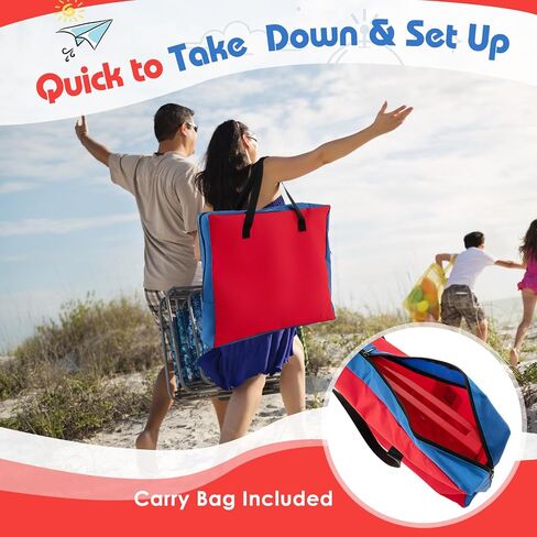 Costway Giant 4 On Rowning مع حقيبة حمل تخزين ، لعبة Jumbo من 4 إلى درجات مع شطرنج ، شريط تمرير سريع للأطفال البالغين ، الفناء الخلفي في الهواء الطلق الداخلي ، وقائم بذاته/جدار (أحمر وبرتقالي) in Saudi Arabia