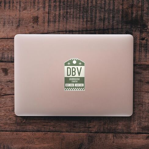 DBV Dubrovnik Croatia Luggage Tag Sticker/Airport Code Pastage Pagic/Travelible Travel Decor in Saudi Arabia