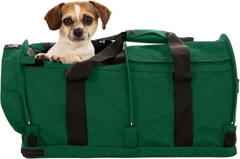 Sturdibag Pro 3.0 Pet Travel Carrier للقطط والكلاب-على الوجهين مع مقاطع السلامة وأشرطة حزام الأمان للسفر للطائرات أو السيارات | كبير ، أسود in Kuwait