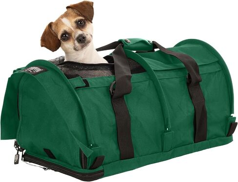 Sturdibag Pro 3.0 Pet Travel Carrier للقطط والكلاب-على الوجهين مع مقاطع السلامة وأشرطة حزام الأمان للسفر للطائرات أو السيارات | كبير ، أسود in Kuwait