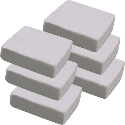 6 LB White Stoneware Clay for Pottery;Ideal for Wheel Throwing,Hand Building,Sculpting;Great for All Skill Levels (White 6 LB) in Saudi Arabia