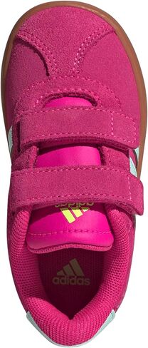 adidas Vl Court 3.0 Lace-Up Sneaker, Pink Fusion/White/Grey, 5.5 US Unisex Big Kid in Saudi Arabia