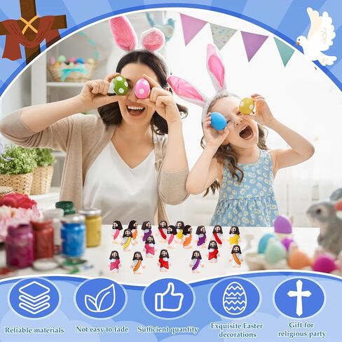 BEMEMO 50 PCS يسوع الصغير يرقى التماثيل التي يلعبها يسوع للاختباء والبحث عن حزب ديني للحزب الكنسي للمدرسة يوم الأحد. in Saudi Arabia