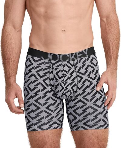 Jockey Men's Underwear ActiveStretch 7" Long Leg Boxer Brief - 3 Pack in Saudi Arabia