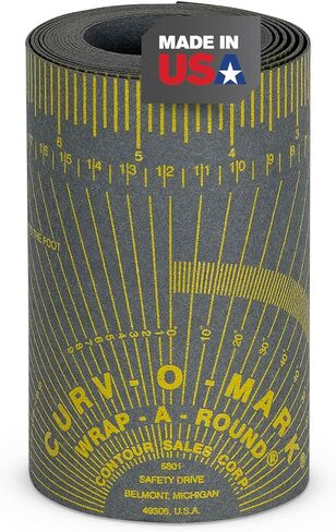Jackson Safety Flexible Wrap-A-Round Pipe Marking Tool, 6" to 16" Pipe Diameter, Gray, XXL, 14767 in Kuwait