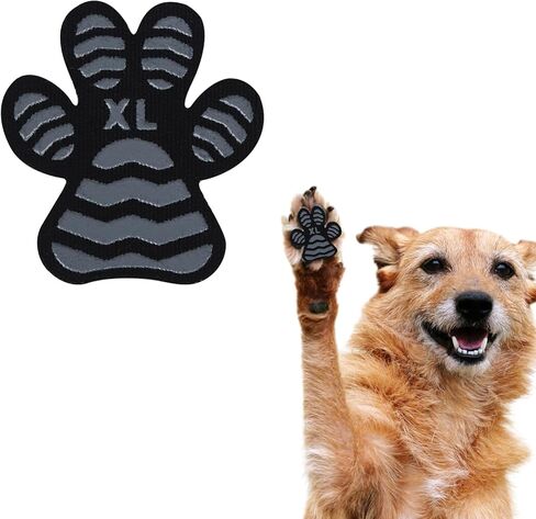 Dog Paw Protector Toe Grips for Senior Dogs Anti Slip Dog Paw Pads for Hot Pavement Whole Paws Pads for Dogs Traction Dog Boots & paw Protectors Stickers for Dogs feet (Black, XXL) 24pcs in Saudi Arabia
