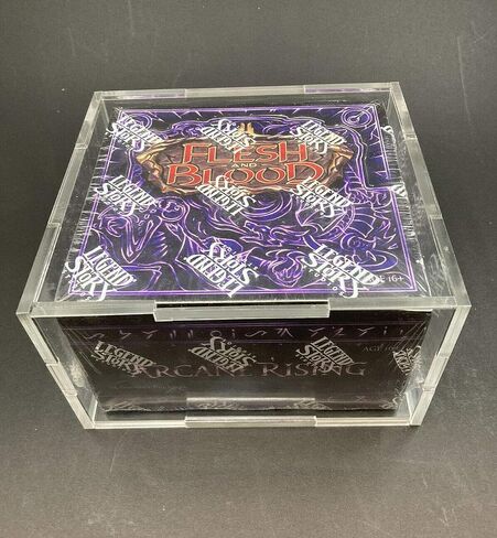 CCG TCG Flesh and Blood - Booster Box Display Case - Fits WTR, Tales of Aria, Arcane Rising, Monarch- Acrylic 3/16 inch Thick in Saudi Arabia