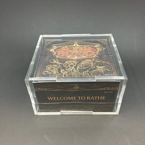 CCG TCG Flesh and Blood - Booster Box Display Case - Fits WTR, Tales of Aria, Arcane Rising, Monarch- Acrylic 3/16 inch Thick in Saudi Arabia