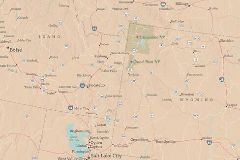USA ROAD TRIP & TRAVEL HIGHTWAY TRACE TRACE MAP 24 × 36 ملصق (TAN & SLATE Blue) in Kuwait