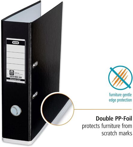 Elba A4+ MyColour Lever Arch File, 80mm Spine, Black/White (1 Folder) in Saudi Arabia
