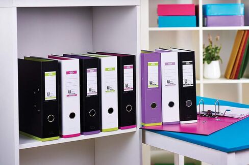 Elba A4+ MyColour Lever Arch File, 80mm Spine, Black/White (1 Folder) in Saudi Arabia