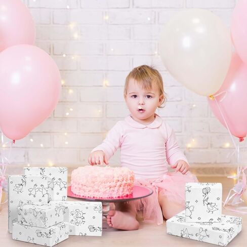 Sanixin 100 Sheets Goose Tissue Paper Black White Goose Gift Paper for Diy Crafts Birthday Wedding Devin in Saudi Arabia