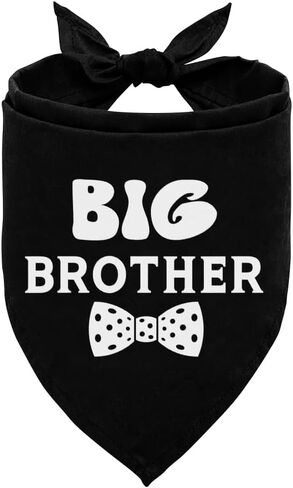 Big Brother Dog Bandana, Dog Pregnancy Announcement, Gift for Dog Lover, Dog Bandana for Small Medium Large Dogs, Light Blue Dog Bandana, Big Brother Dog Shirt, Dog Scarf (A8) in Kuwait