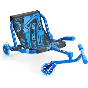 VEVOR Ride on Scooter, Load Capacity of 198 lbs, Swing Side-to-Side for Amazing Ride Powered by Zig-Zag Motion, Ride on Drifting Toy for Ages 10+, Rides on Any Hard Surface for Indoor & Outdoor, Blue