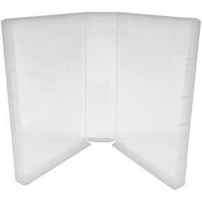(80) CheckOutStore Plastic Storage Cases for Wood Mounted Rubber Stamps, 2" (50mm) inch Spine Size (Clear)