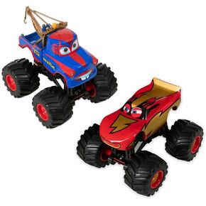 Disney Store Official Monster Truck Frightening McMean and Tormentor Die Cast Set, 1:43 Scale Die Cast Metal Pixar Cars Toys with Free Rolling Wheels, Scenic Display Packaging Included