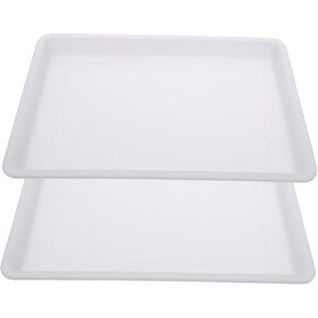 Angoily 2pcs Painting Trays Multi Functional Plastic Pigment Storage Trays for Arts Crafts for Students Professionals