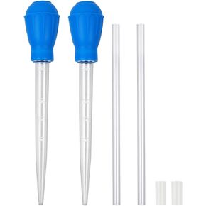 Aquarium Cleaning Dropper, 30ml Aquarium Cleaning Waste Remover, Aquarium Gravel Cleaning Straw, Blue