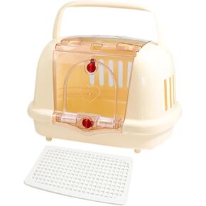 Pet Carrier Dog Kennel Ventilation Pet Supplies Lightweight Portable Dog Carrier for Dog Indoor Outdoor Camping Airline, Beige