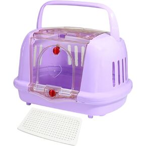 Pet Carrier Dog Kennel,Pet Supplies Lightweight Breathable Sturdy Dog Carrier Hard Sided for Cat Dog Kitten Camping, Purple
