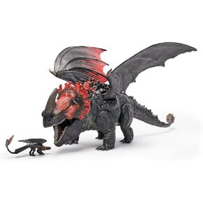 Dreamworks Dragons, How to Train Your Dragon, Berk Universe: Red Death Devouring Fury, 11 Inch Toothless Dragon Toy, 4+ Years