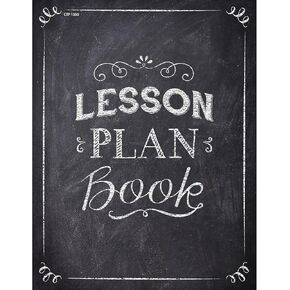 CTP Chalk It Up! Lesson Plan Book, Black/White, 2-Pg. Lesson Plans, 96 pages, 8.5" x 11" (Creative Teaching Press 1350)