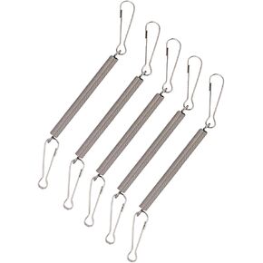 5PCS Spring with 2 Clips Used Singly in Combination to Hold Rabbit Water Dispenser Drinking Bottle for Small Animals Water Bottle Spring Clip for Cage