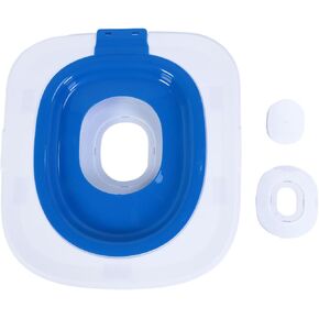Cat Toilet Training Kit, Reusable Teach Kitty to Use Toilet, Removable Pet Toilet Training System, Cat Toilet Trainer Urinal for Cats (Blue)