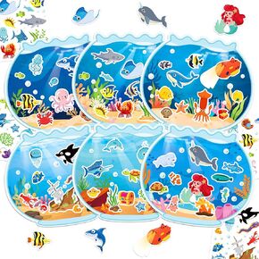 LINAYE 24 Sheets Insect Stickers with Jar Scenes, Make Your Own Bug Jar Stickers, Spring Crafts Activities for Kids Spring Party Decorations Supplies for Kids