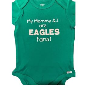 Mommy Eagles fans baby onesie ® infant football one piece bodysuit hate the Cowboys (6-9 months)