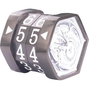 Counter Metg Life Counter ، Life Counter MTG ، Magic Life Counter Gift Box Packaging مناسب لألعاب الطاولة ، ألعاب الورق ، متوافقة مع MTGS و TTRPG (Black Nickel_purple)