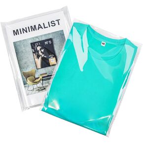 PigPotParty 9"x12" Self-Sealing Clear Cellophane T-Shirt Bags with Adhesive, 100 Pack Plastic Cello Packaging for Clothes, Gifts, Magazines, A4, Envelope, Letter & Small Business Use