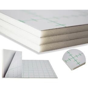 3/16" White 1 Side Self Adhesive Foam Core Boards 24x36-5 Pack. Many Sizes Available. Acid Free Craft Poster Board for Signs, Buffered Presentations, School, Office and Art Projects