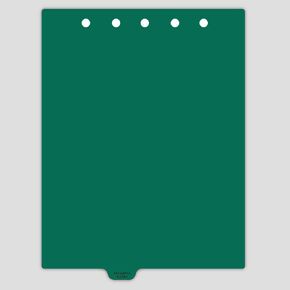 Carstens - Heavy Duty Restraints Plastic Ring Binder Dividers, Bottom Tab, 1/9 Cut, Tab 4 Position, US Letter, Pack of 10, (2617-94) - Ideal Medical Chart Dividers for 3 Ring Binders