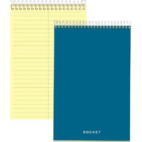 TOPS Docket Steno Book, 6" x 9", Gregg Rule, Canary Paper, 100 Sheets (63851)