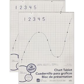 PACON EASEL PAD ، 24 "× 32" ، مبطن الشبكة ، 25 ورقة/وسادة ، وسادات/حزمة (PAC74700-2)