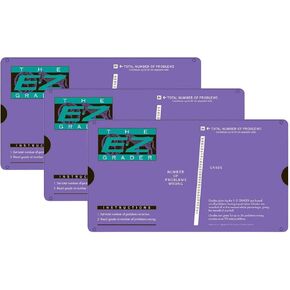 Ez-5703Purple-3 E-Z Grader Purple Score Up to 95 Questions, 3 Packs